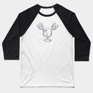 Funny Christmas Moose Mug Baseball T-Shirt